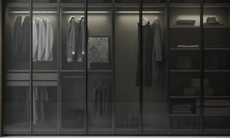 ایده‌های طراحی و چیدمان کمد شیشه‌ ای