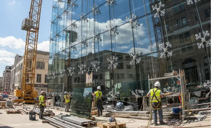 ساخت نمای شیشه ای