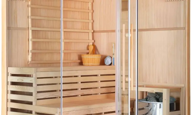 طراحی سونا با شیشه