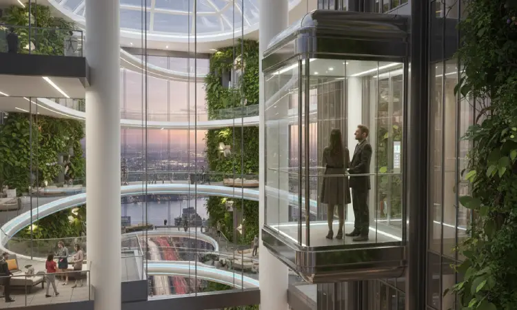 انواع آسانسور شیشه ای