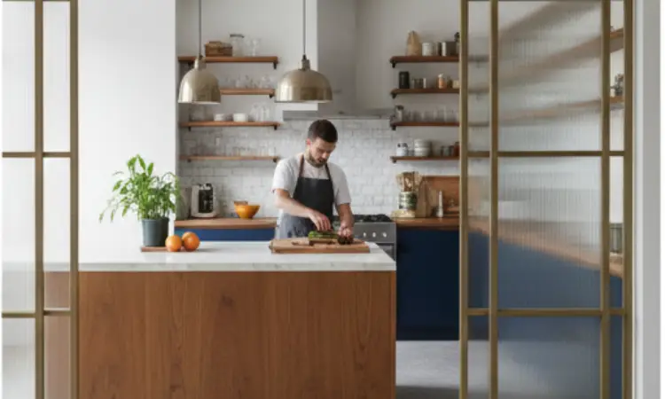 پارتیشن شیشه ای آشپزخانه