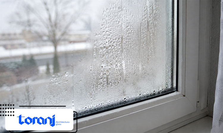 بخار شیشه دوجداره در کدام قسمت تشکیل شده است؟